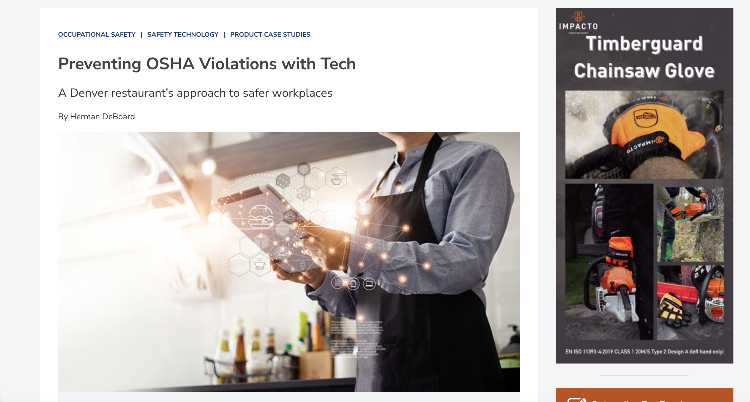Preventing OSHA Violations with Tech