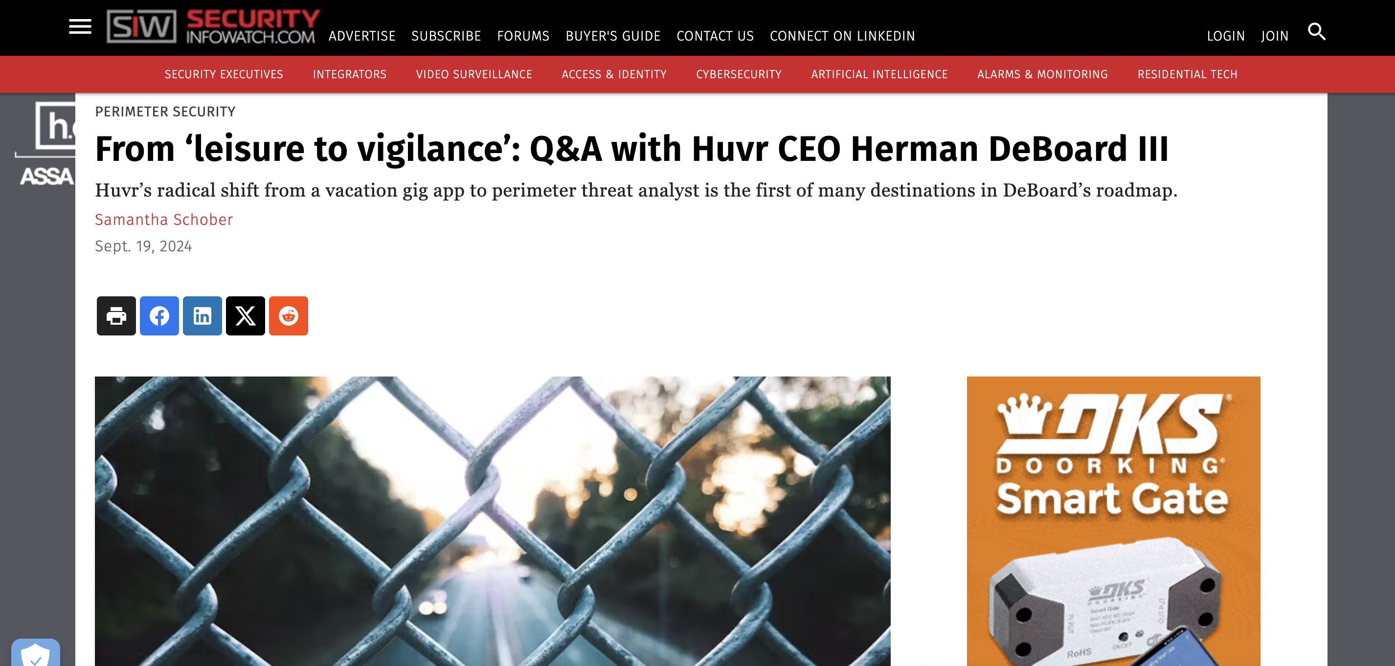 From ‘leisure to vigilance’: Q&A with Huvr CEO Herman DeBoard III