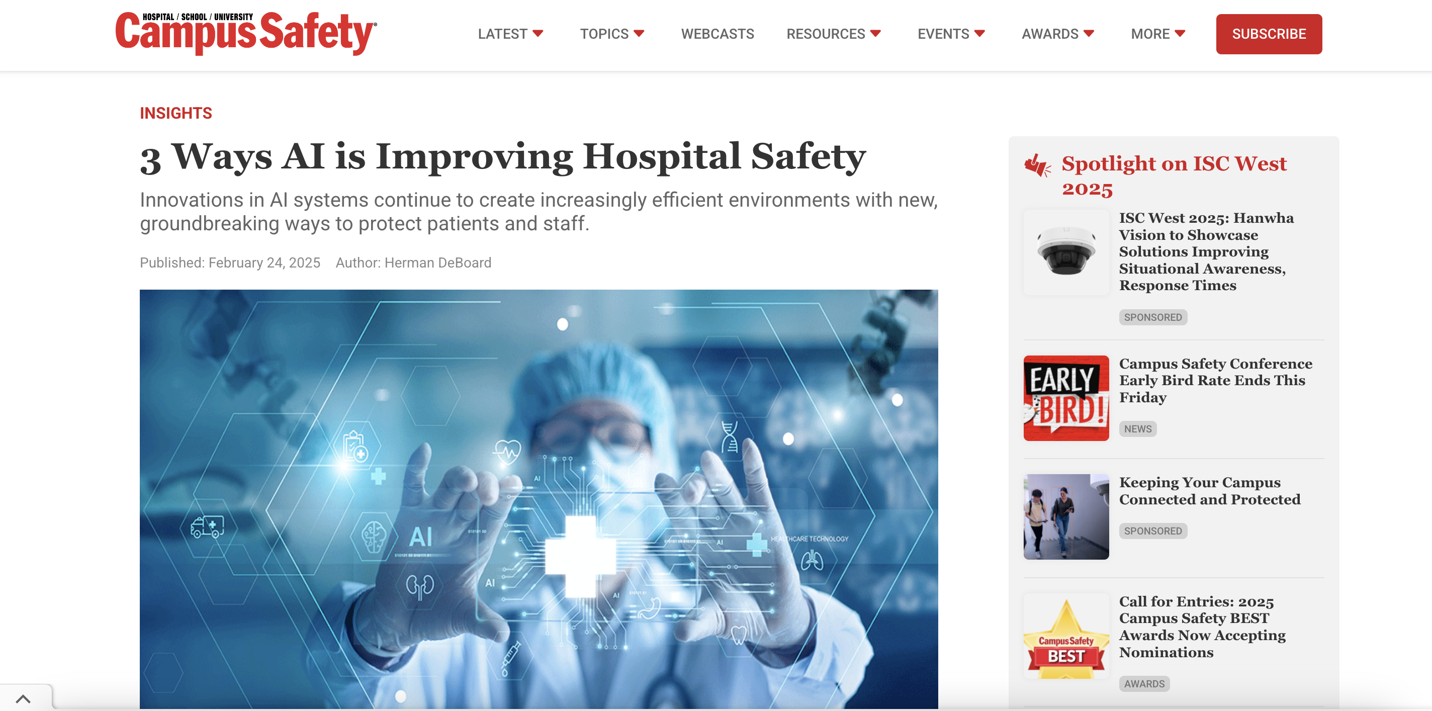 3 Ways AI is Improving Hospital Safety