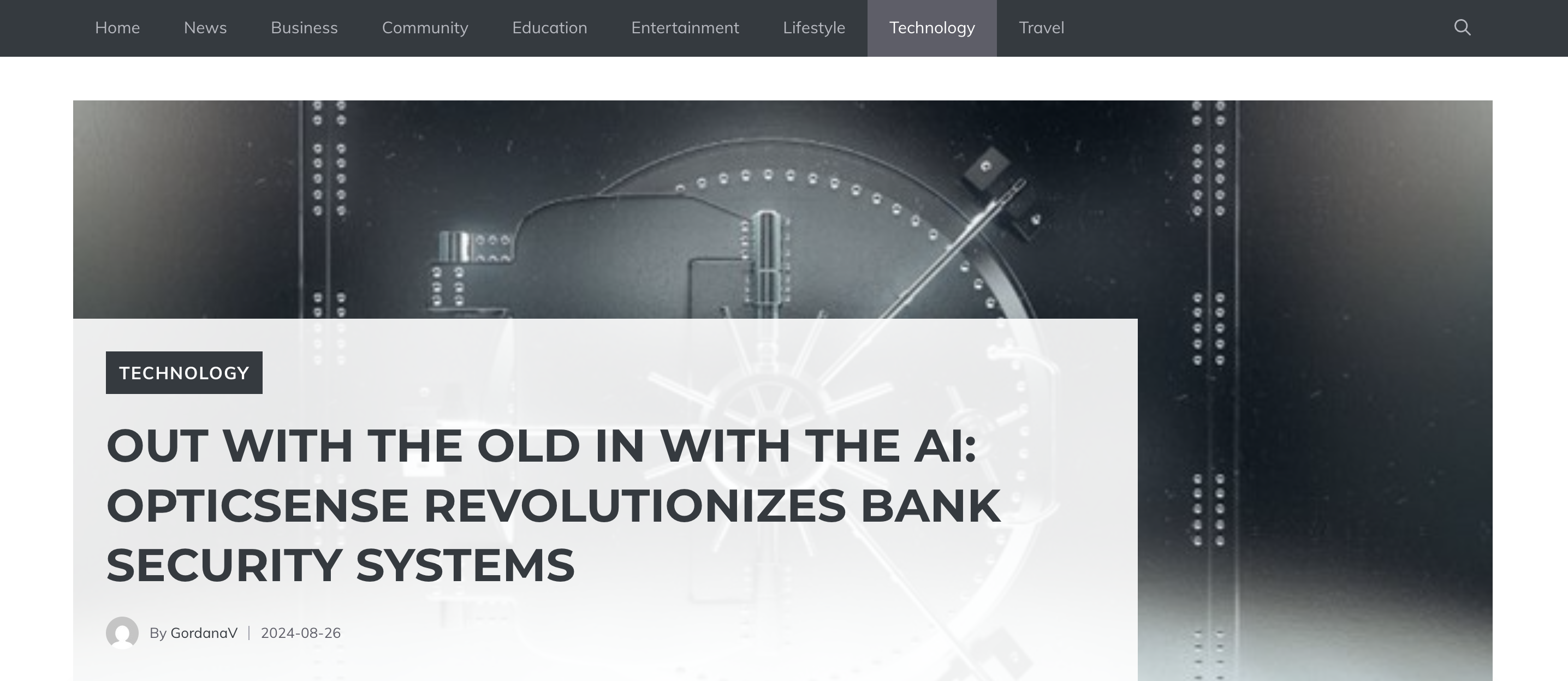Out With the Old In With the AI: Opticsense Revolutionizes Bank Security Systems
