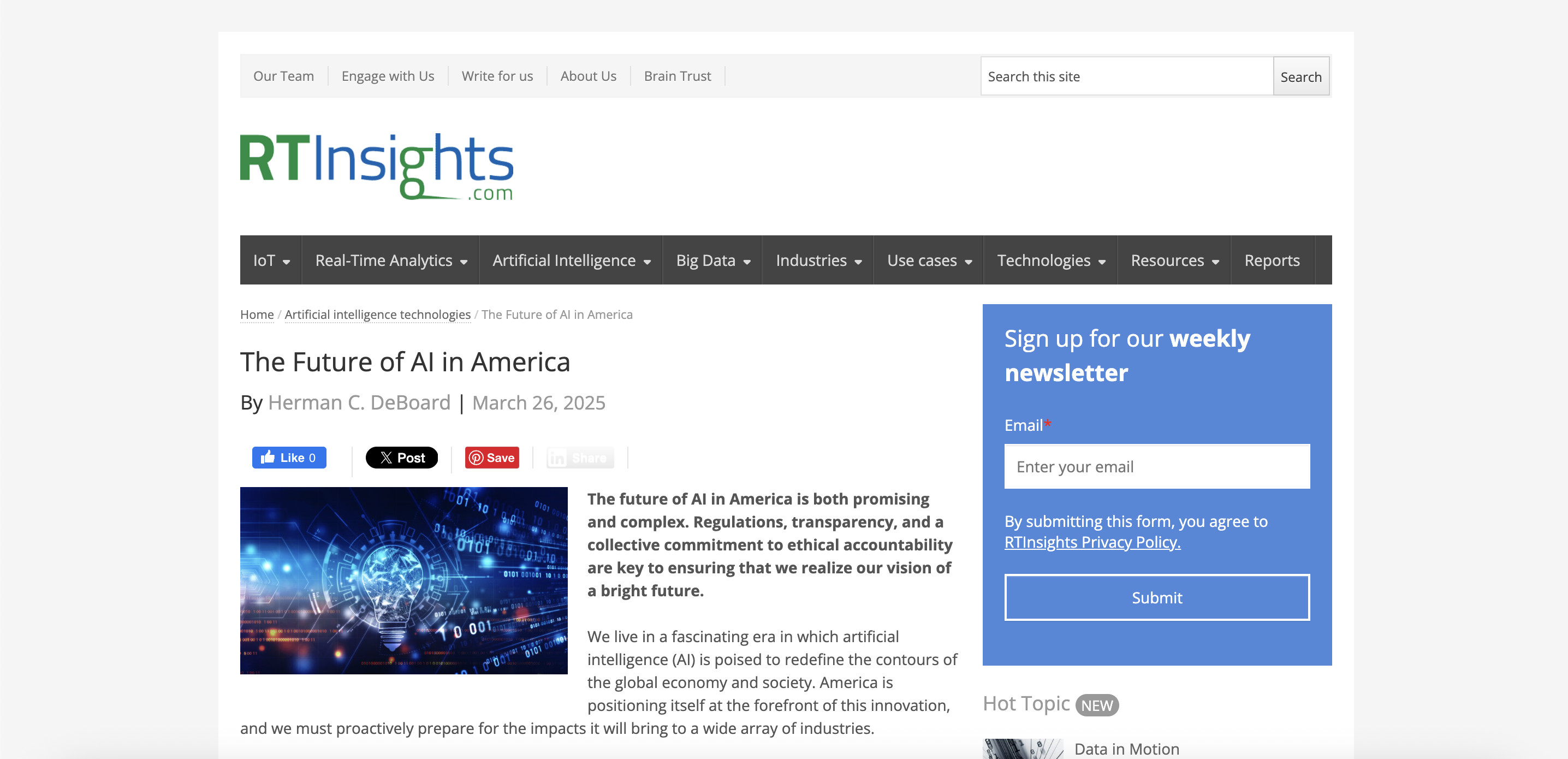 The Future of AI in America