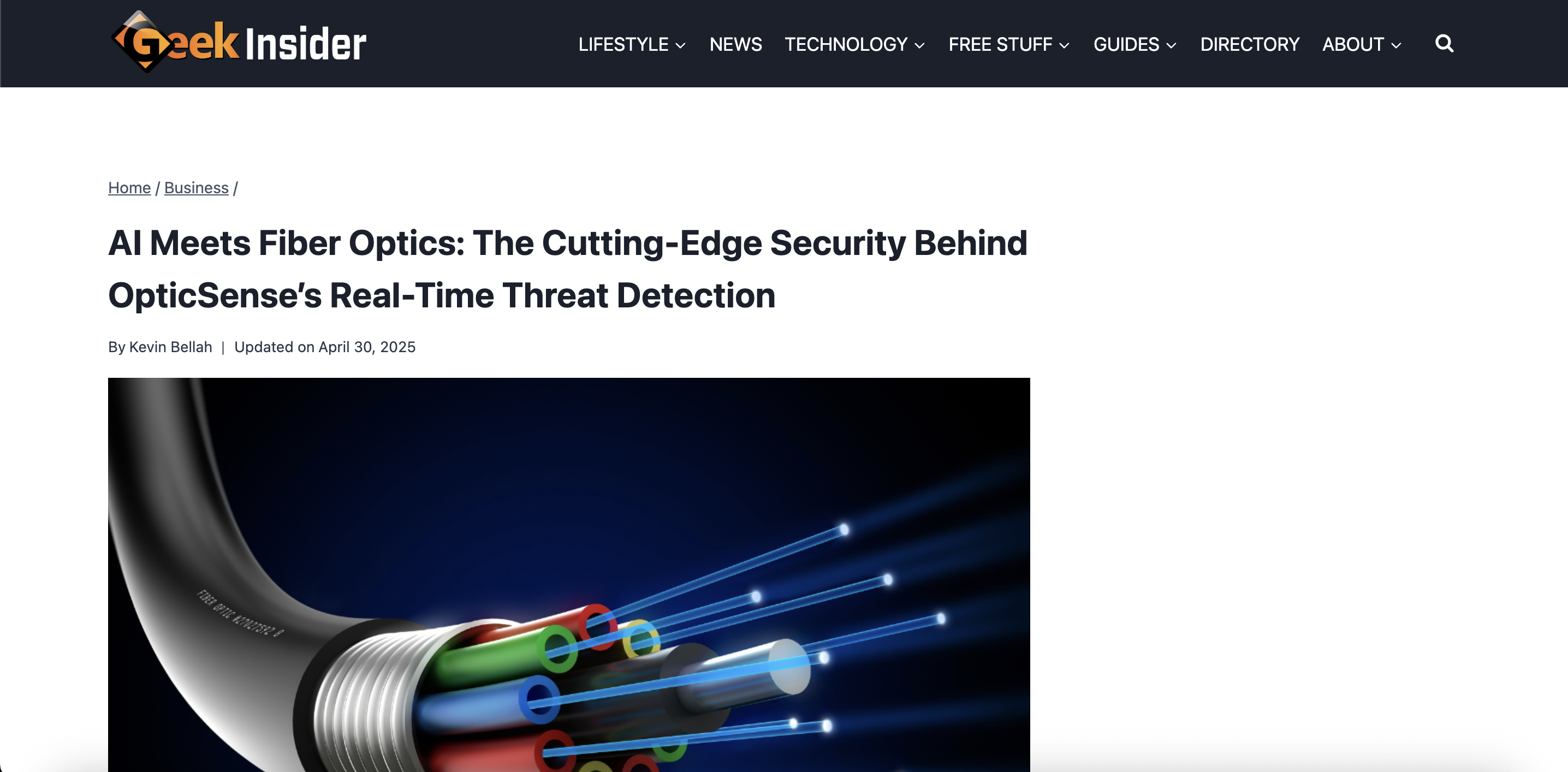 AI Meets Fiber Optics: The Cutting-Edge Security Behind OpticSense’s Real-Time Threat Detection