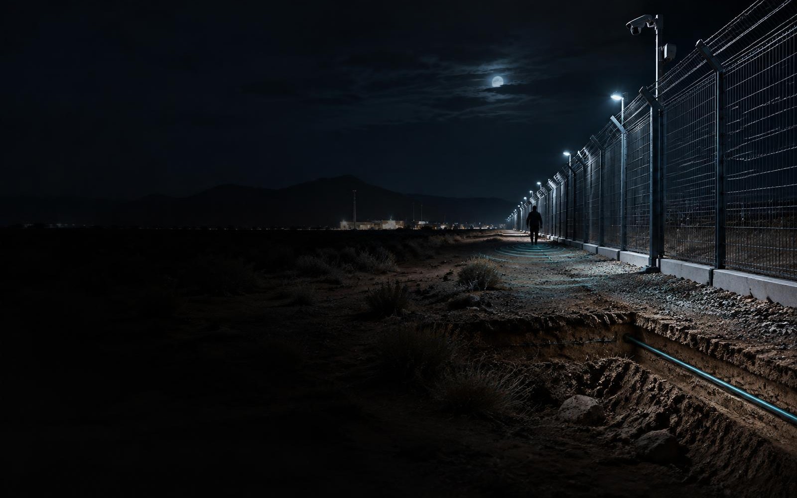A secure perimeter with buried fiber optic sensing